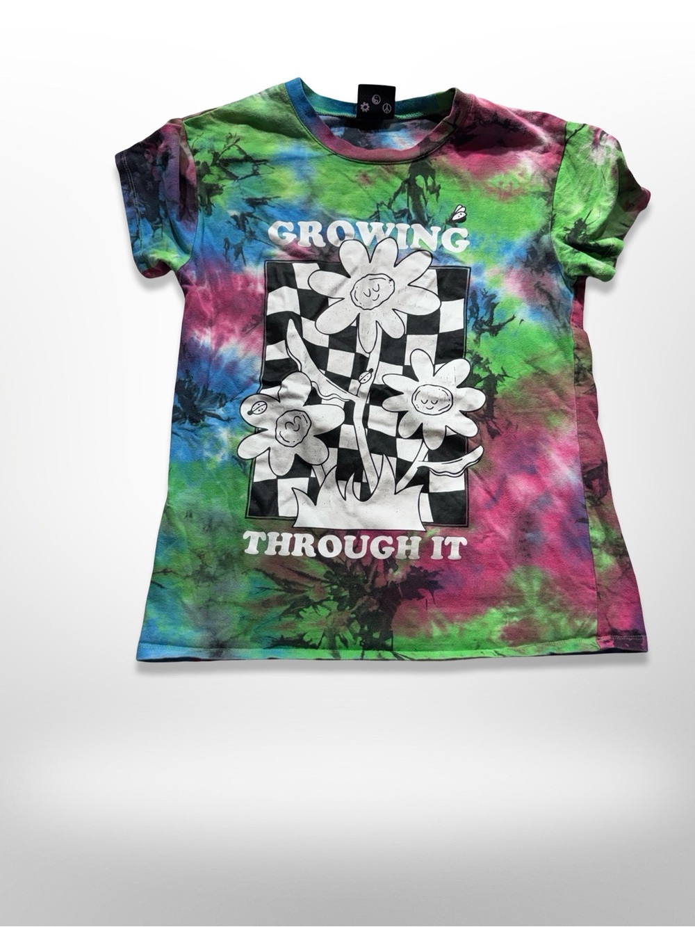 Tie-Dye 'Growing Through It' Graphic Tee - Multi